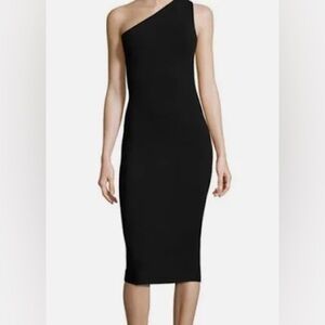 Diane Von Furstenberg Black Midi Dress
